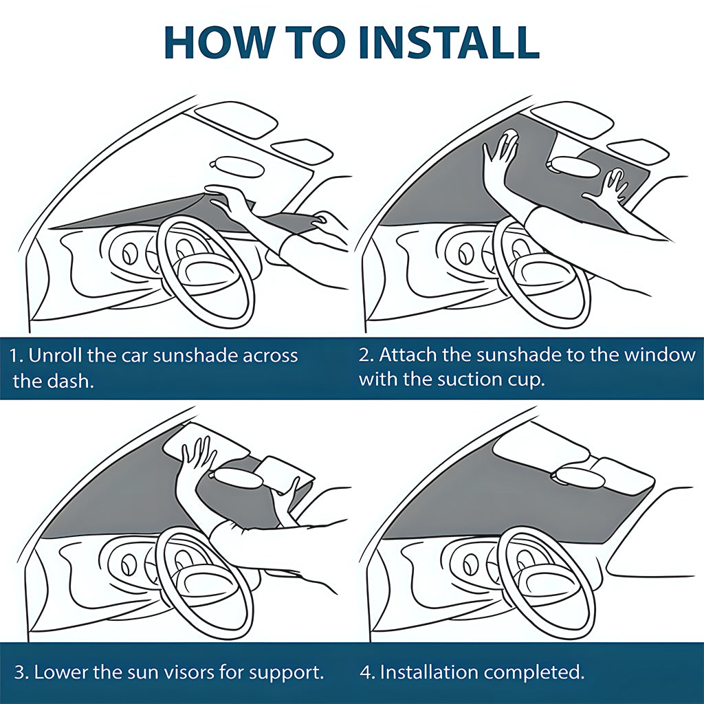 Funny Family Independence Day - Personalized Family Car Sunshade