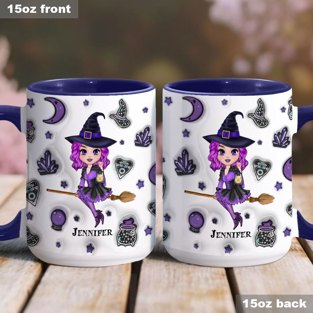 Moon Child - Personalized Witch Accent Mug