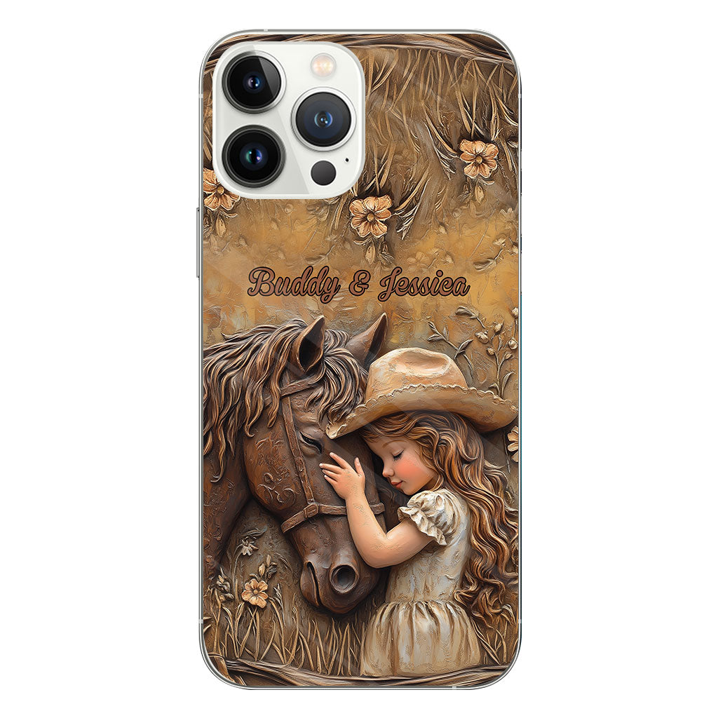 Just A Girl Who Loves Horse - Personalized Horse Clear Phone Case