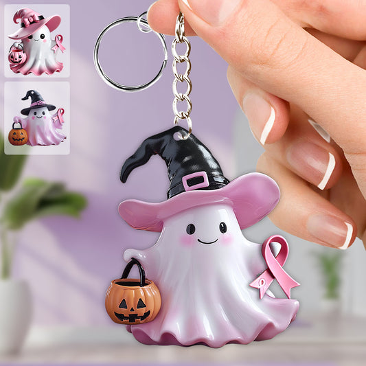 Breast Cancer Awareness - Personalized Breast Cancer Awareness Keychain