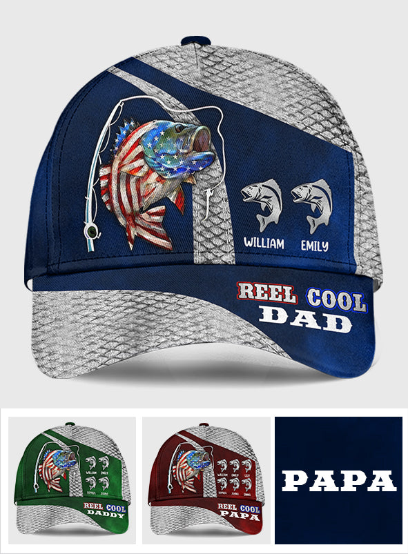 Reel Cool Dad Just Ask - Personalized Fishing Classic Cap