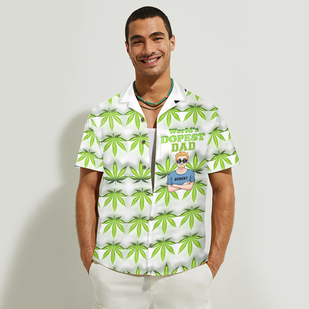 Dopest Dad Ever - Personalized Father Hawaiian Shirt