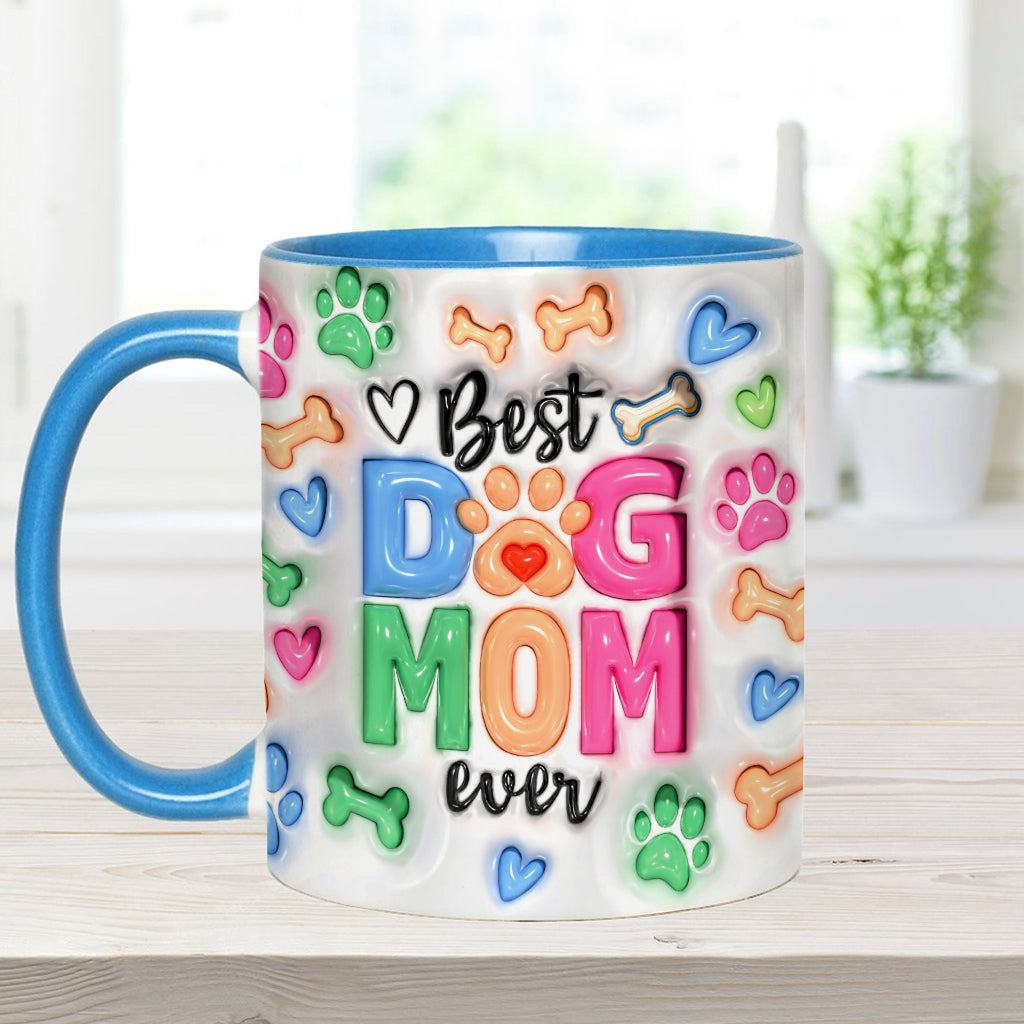 Dog Mom Life - Personalized Dog Accent Mug