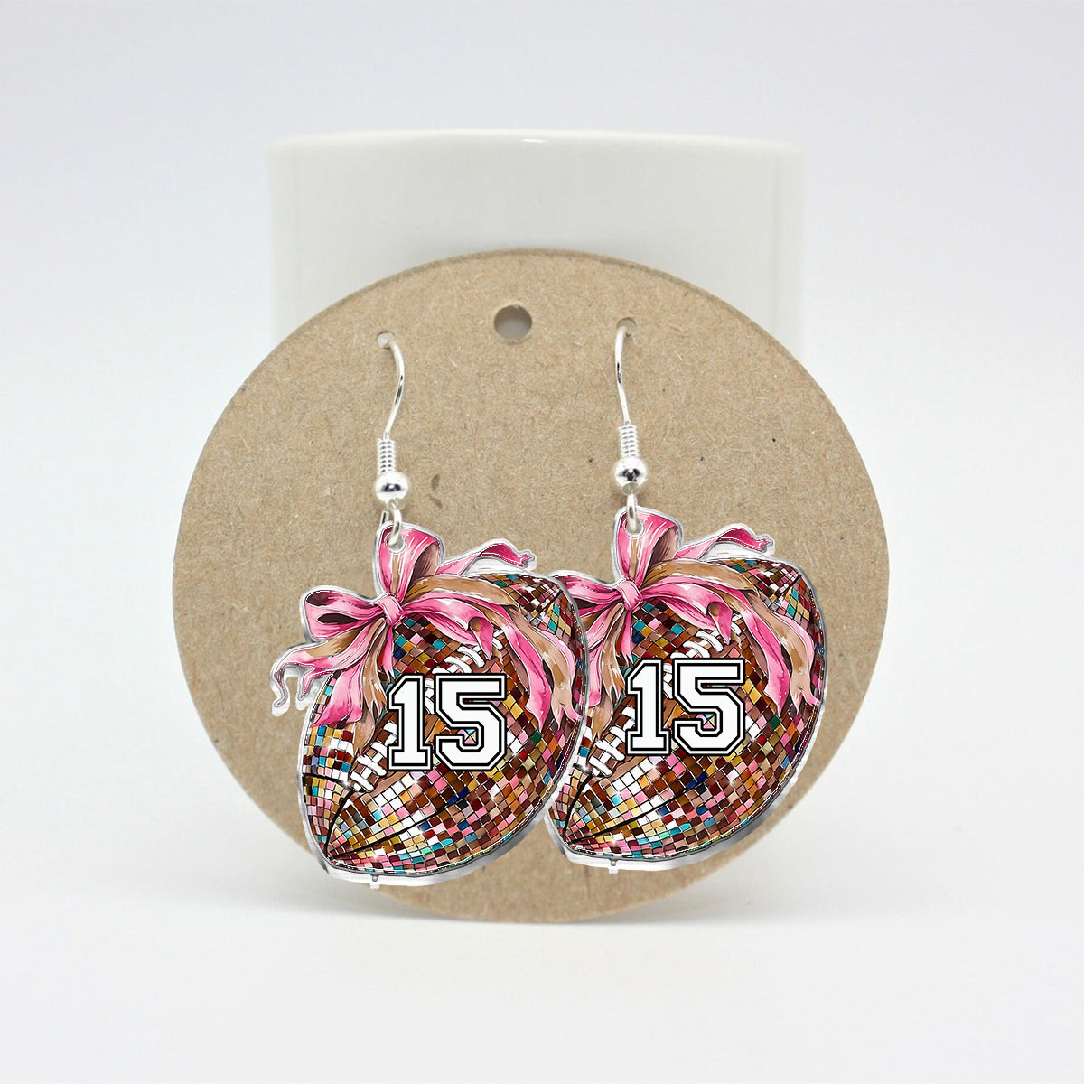 Football Mama - Personalized Football Earrings
