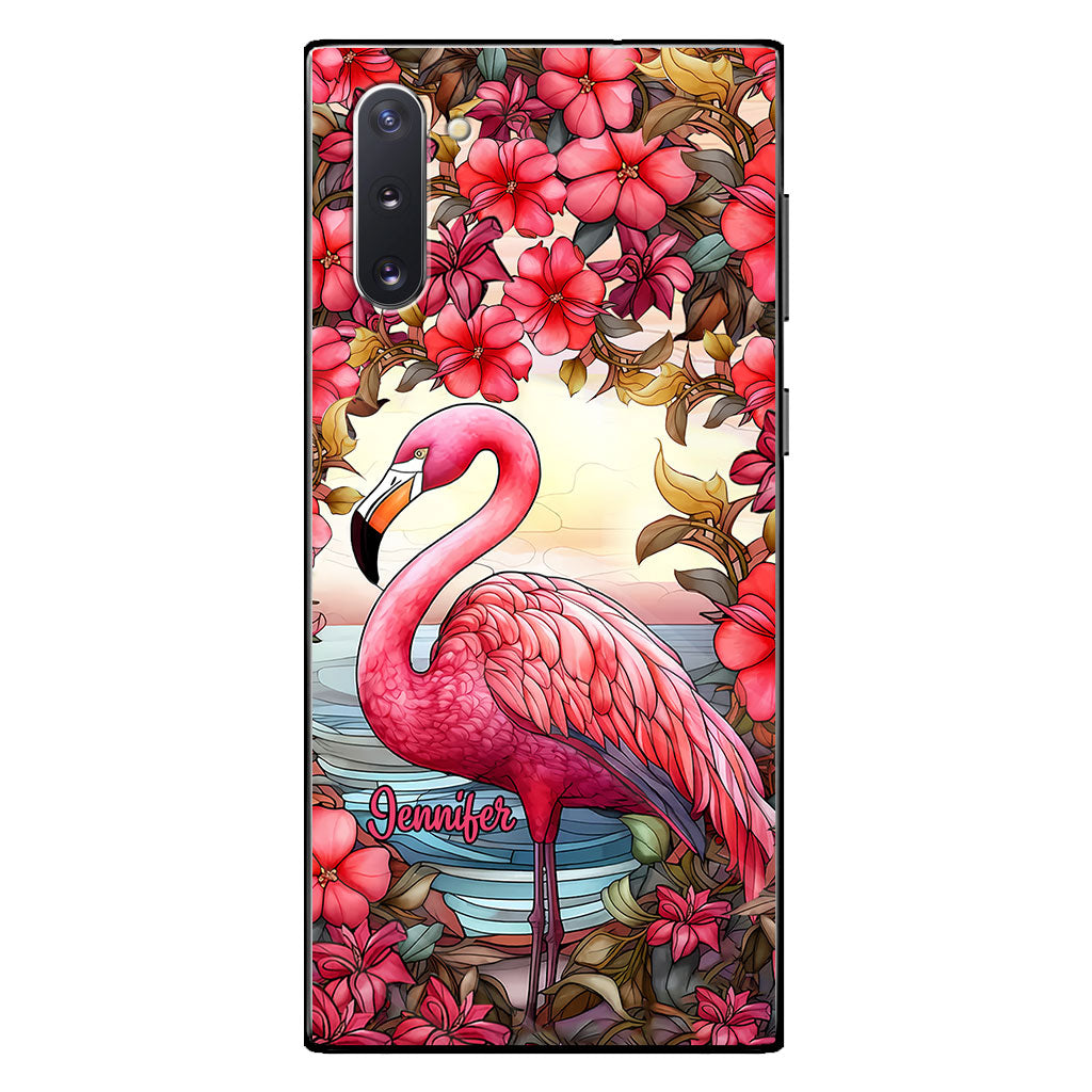 Love Flamingos - Personalized Flamingo Phone Case