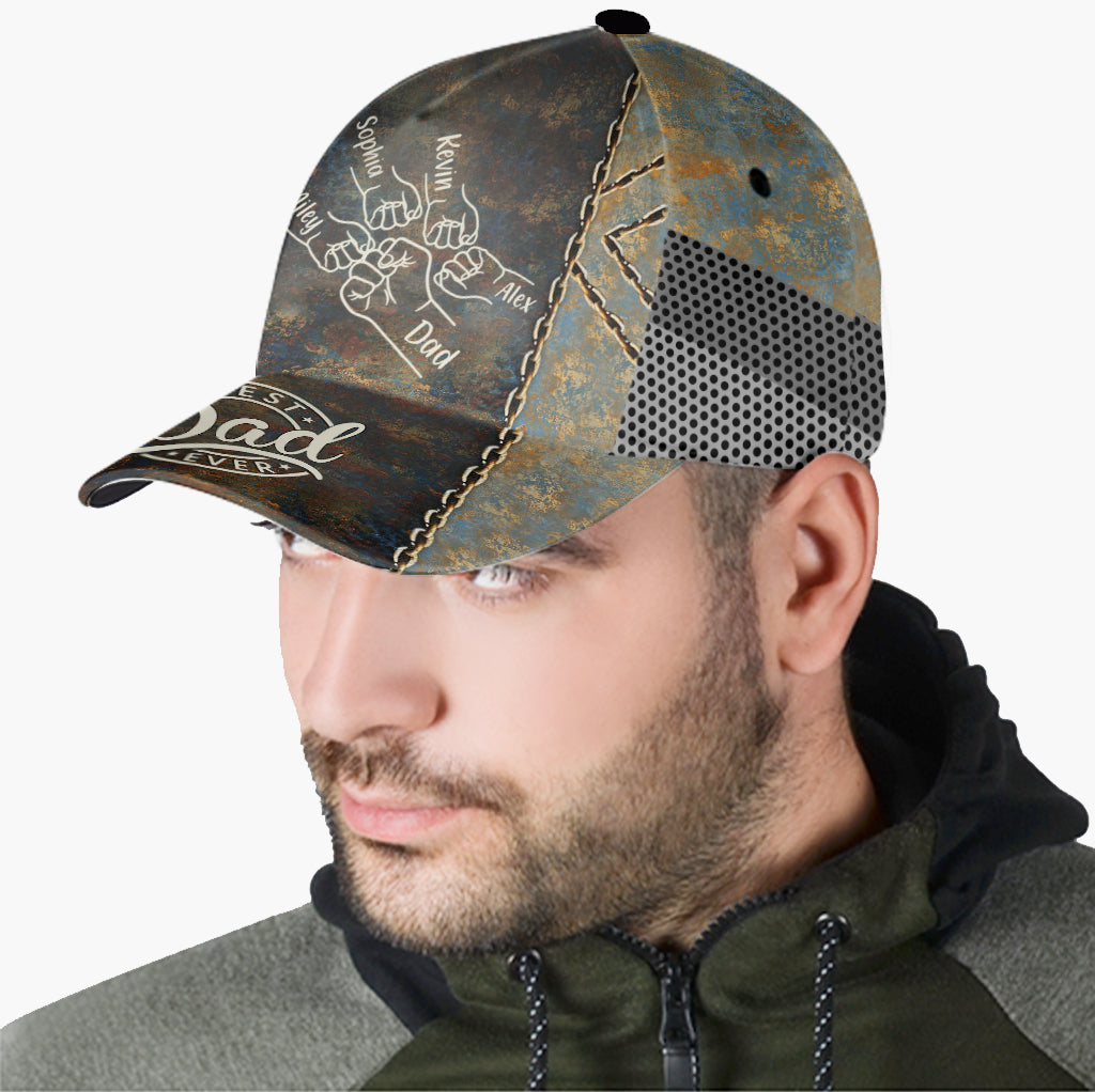 Best Dad Ever Fist - Personalized Father Classic Cap