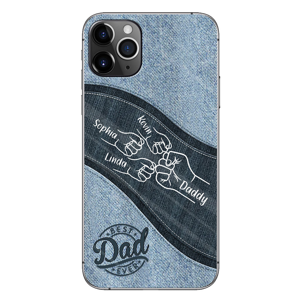 Daddy And Me Daddy's Team - Personalized Father Phone Case