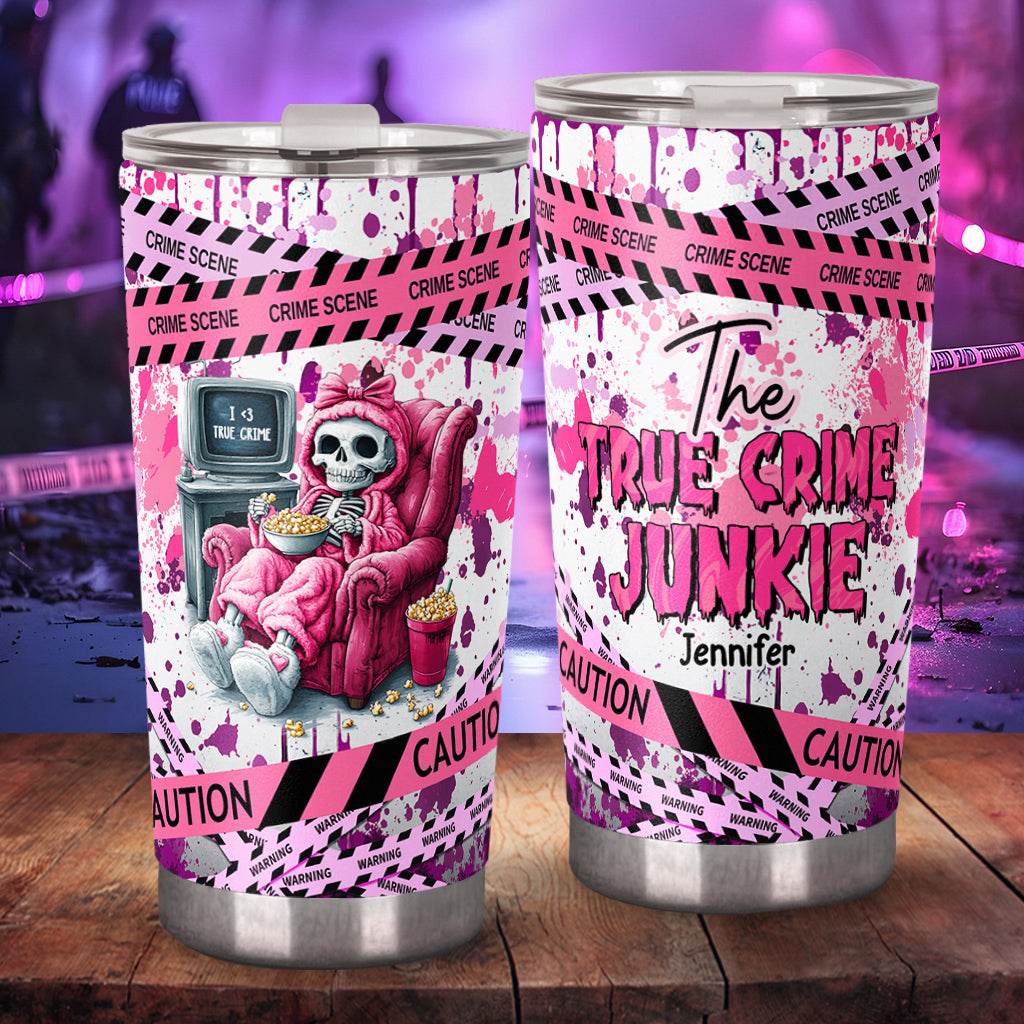 The True Crime Junkie - Personalized Tumbler
