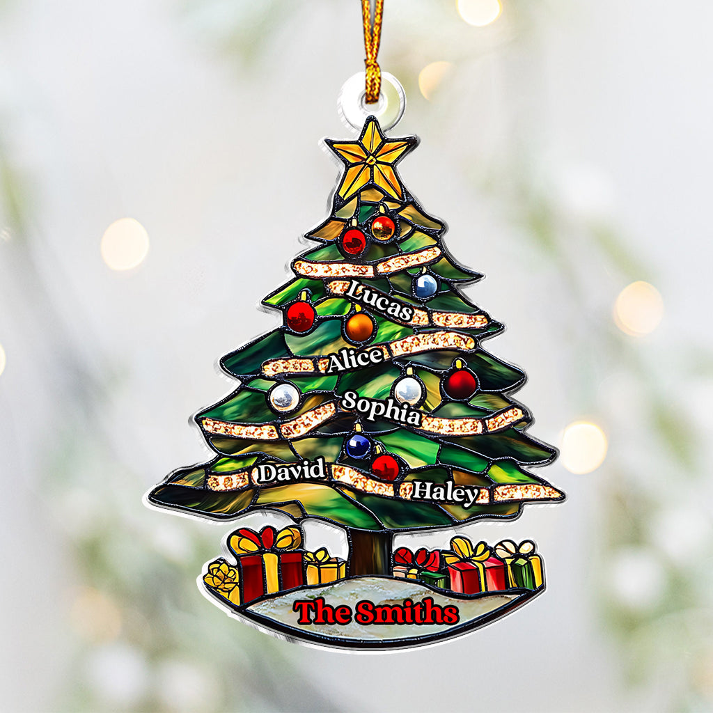 Merry Christmas - Personalized Family Custom Shaped Ornament
