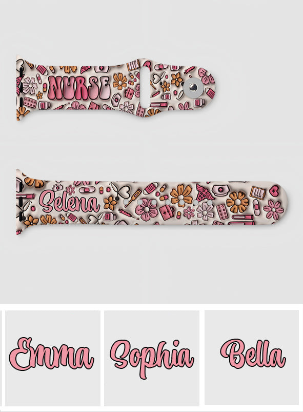 Puffy Nurse - Personalized Nurse Apple Watch Band