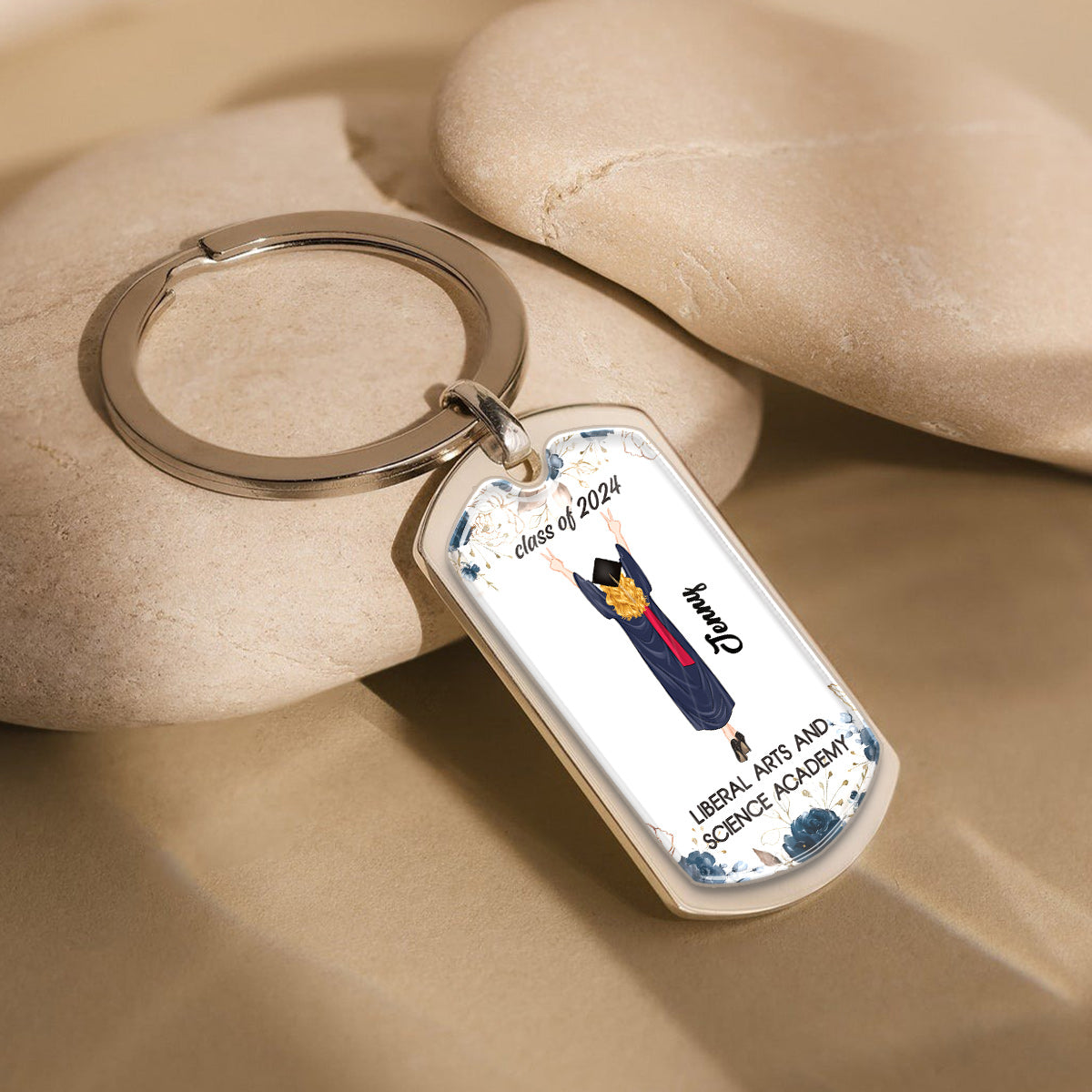 Have Fun Make Good Choices Call Your Nana - Personalized Graduation Epoxy Metal Keychain