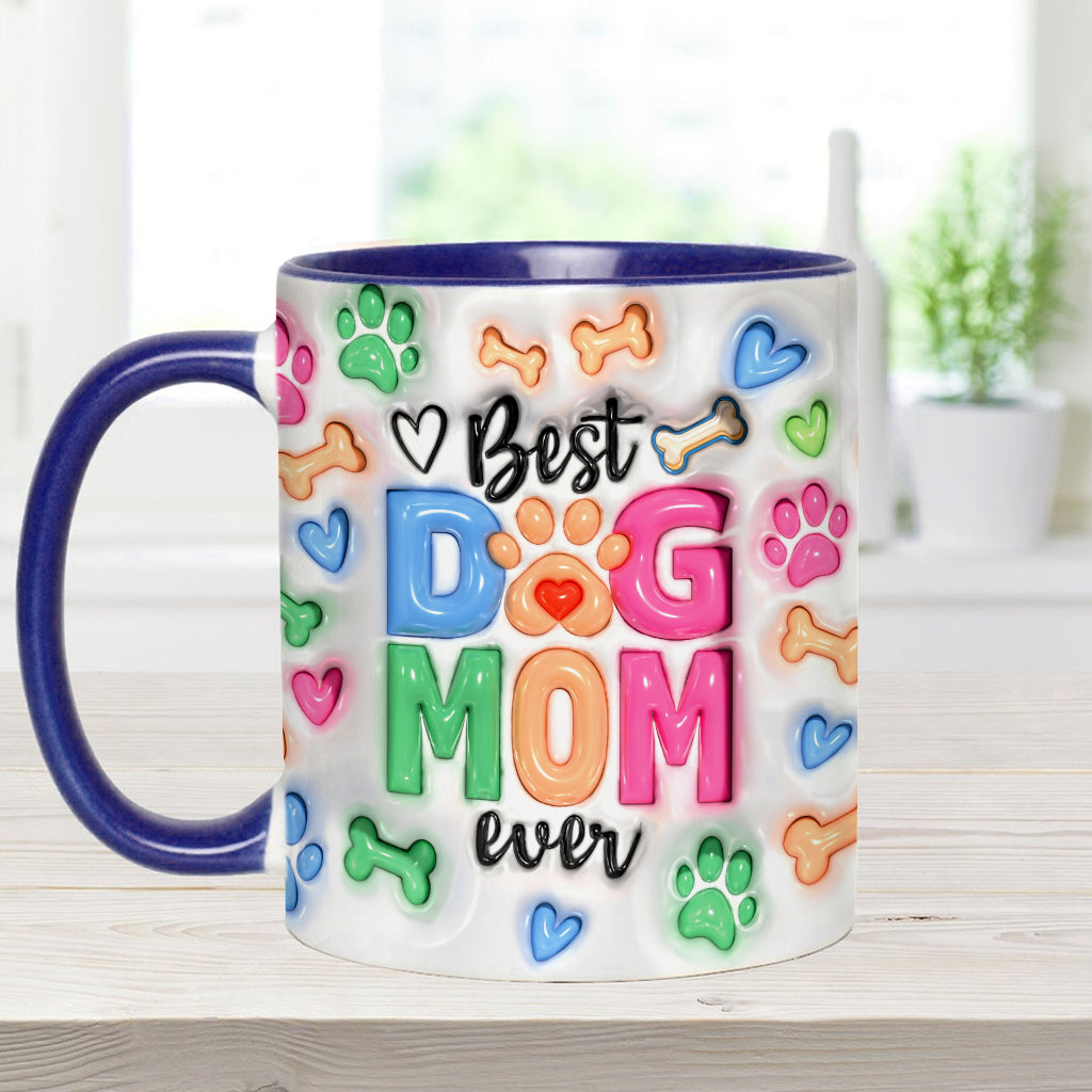 Dog Mom Life - Personalized Dog Accent Mug