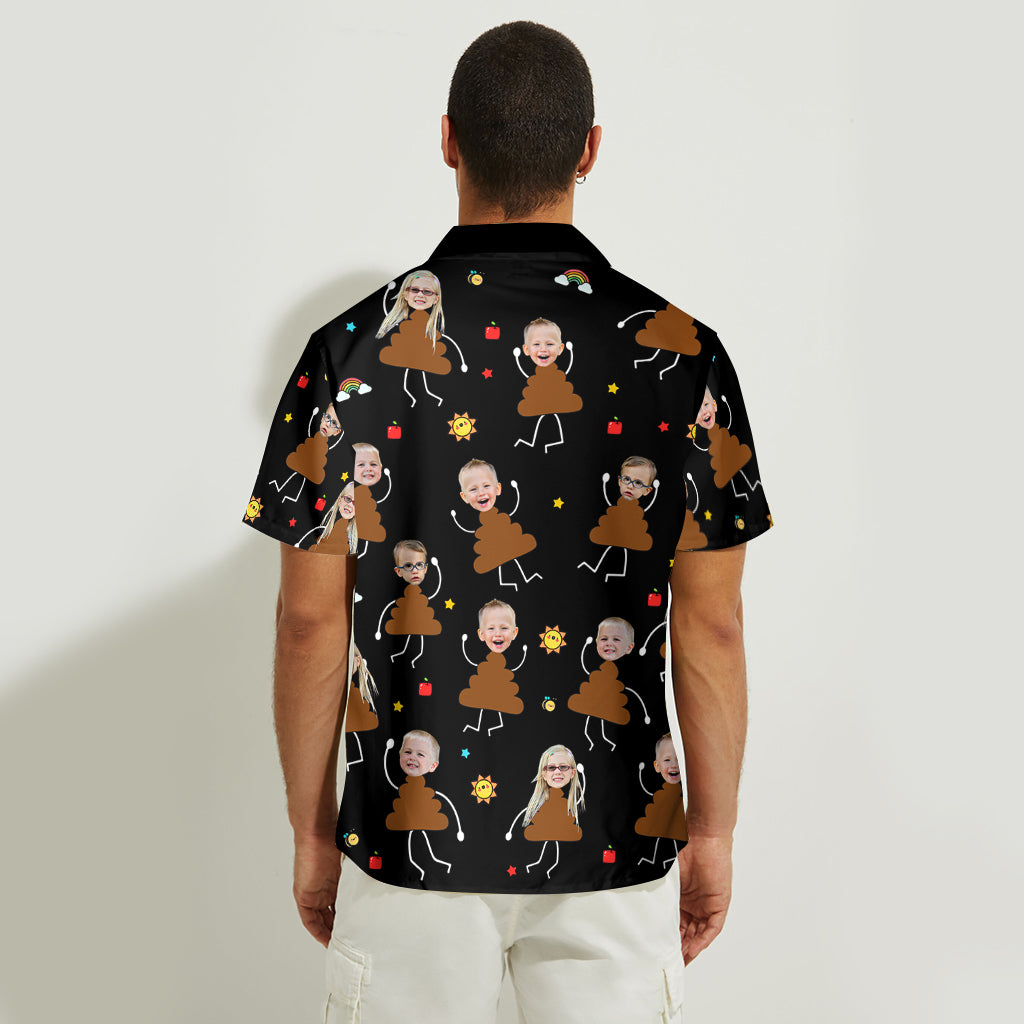 Grandpa's Little Shit - Personalized Grandpa Hawaiian Shirt