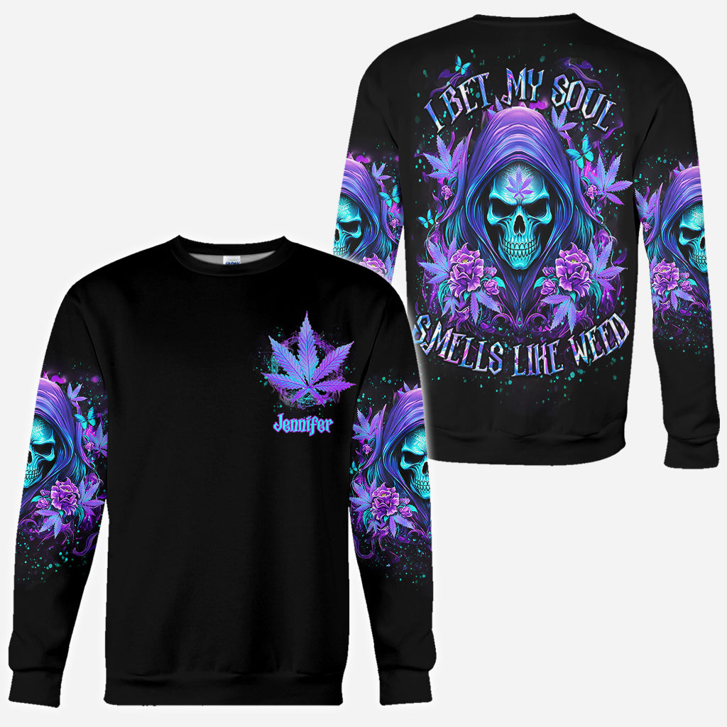 I Bet My Soul - Personalized Weed All Over Shirt