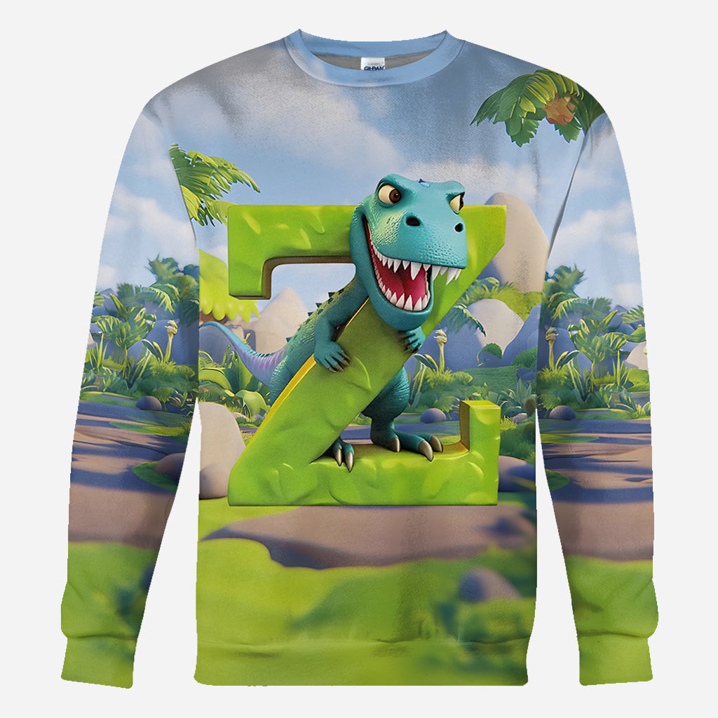 Dinosaur Alphabet - Personalized Kid All Over Shirt