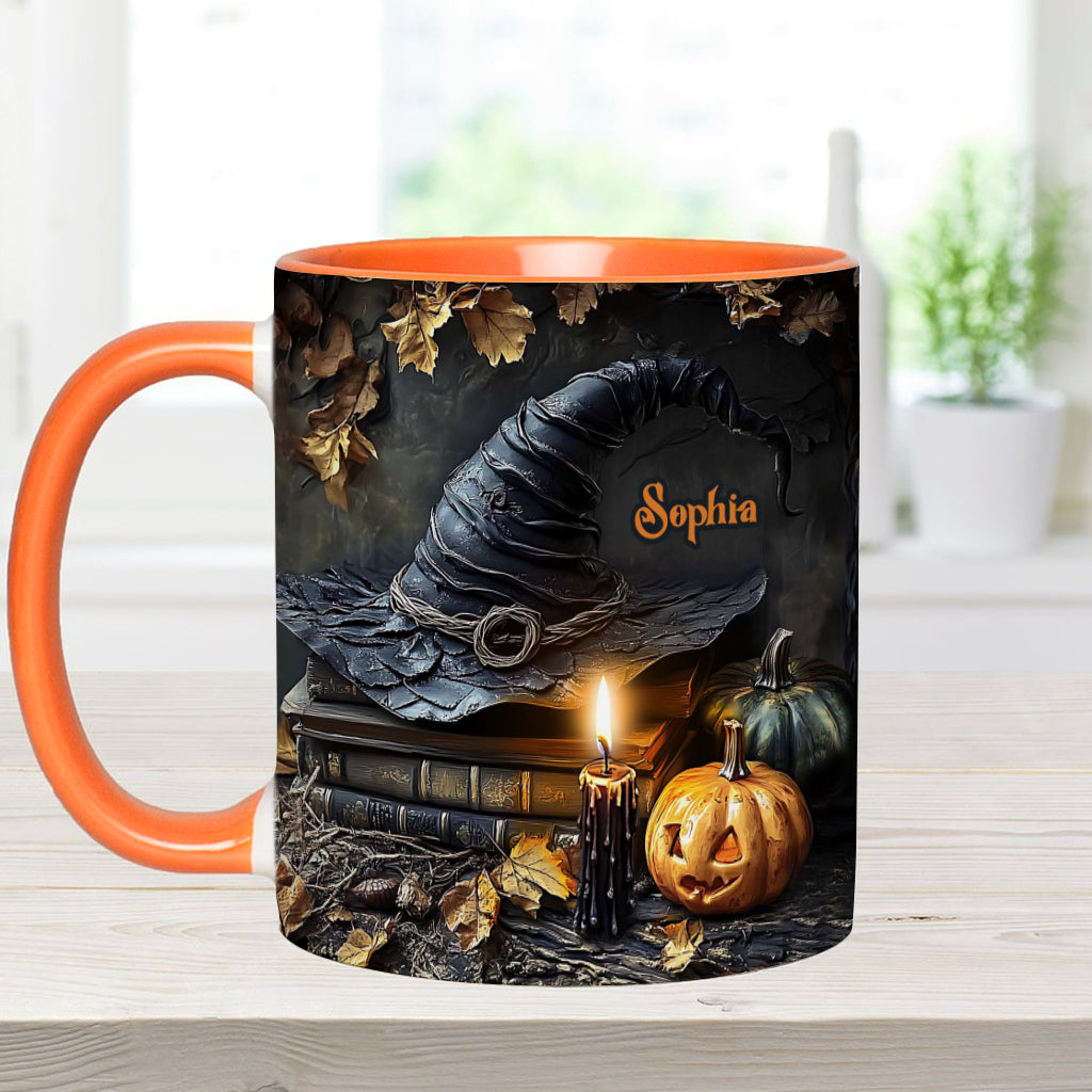 A Witch's Autumn Ritual - Personalized Witch Accent Mug