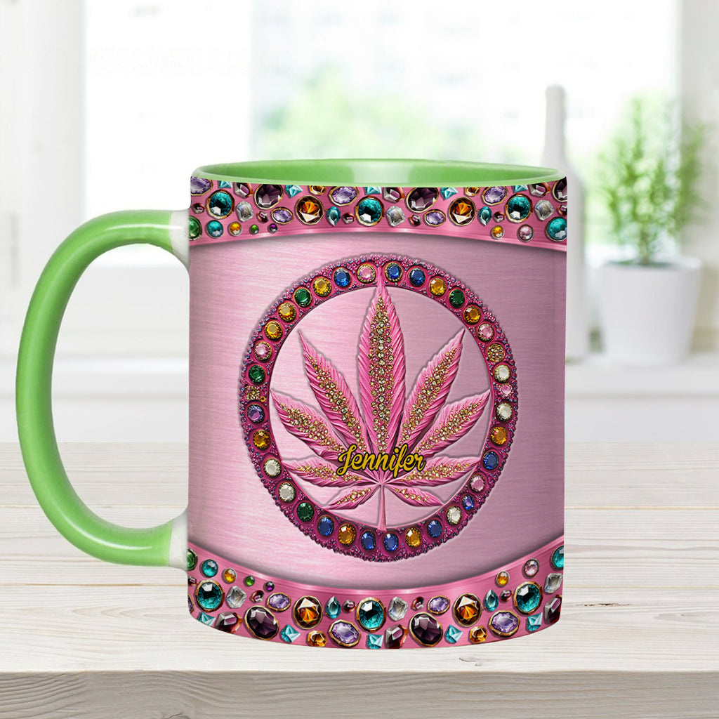 Stoner Chick - Personalized Weed Accent Mug