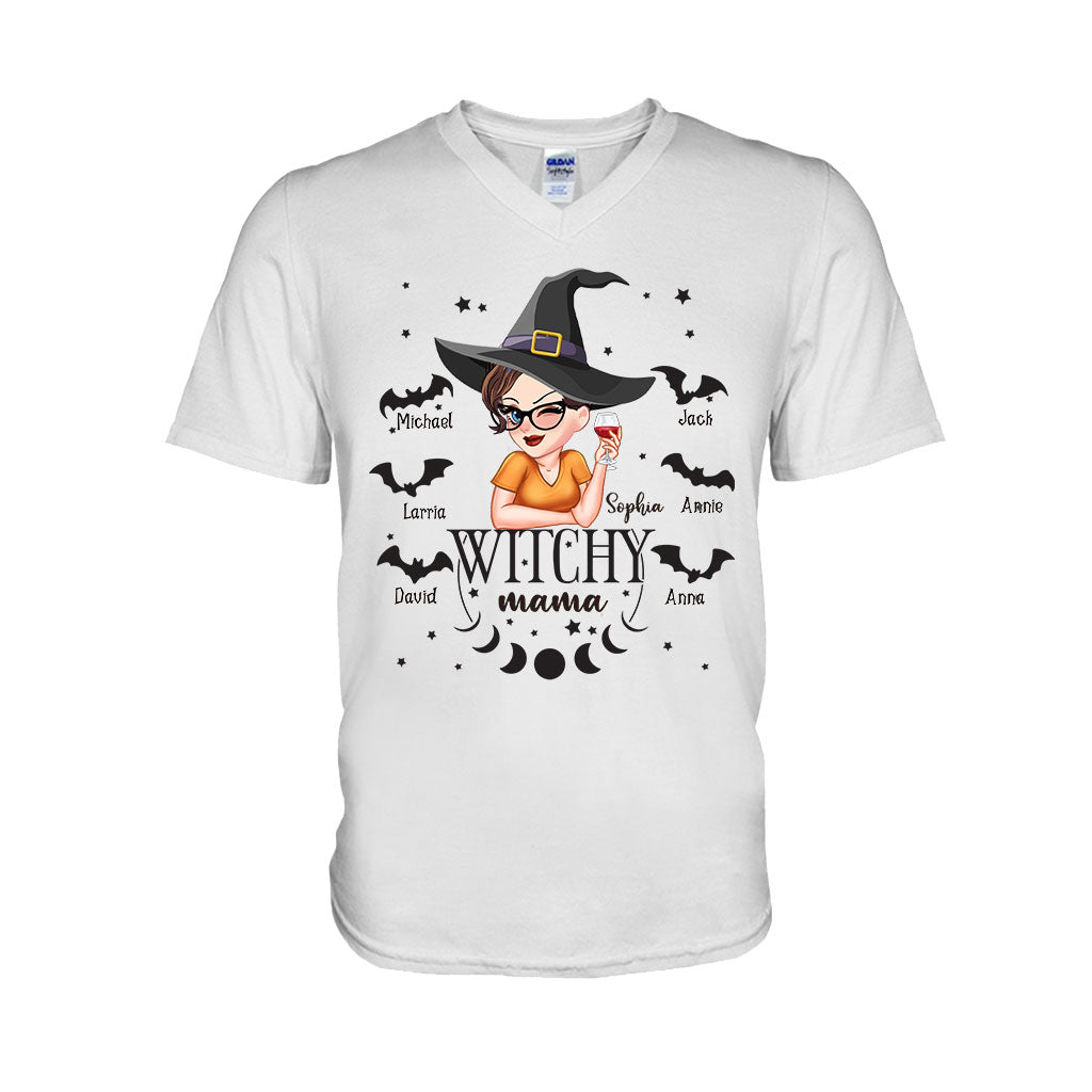 Witchy Mama Grandma - Personalized Witch T-shirt And Hoodie