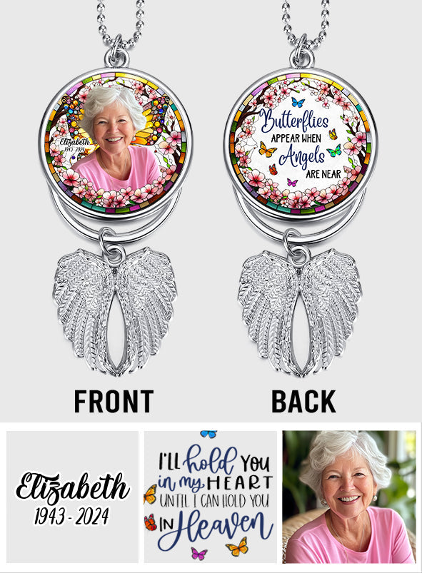 Those We Love Don't Go Away - Personalized Memorial Wings Ornament