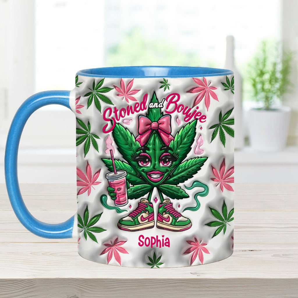 Stoned And Boujee - Personalized Weed Accent Mug