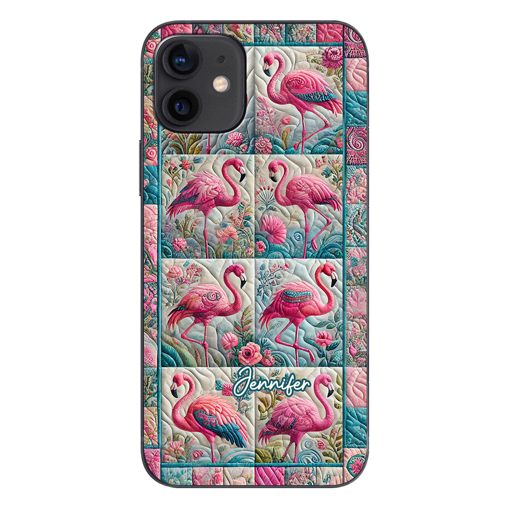 Vintage Flamingo - Personalized Flamingo Phone Case