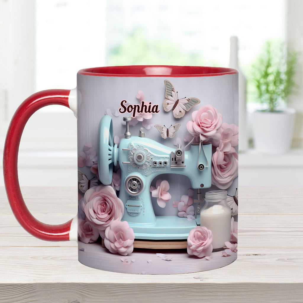 Sewing Machine - Personalized Sewing Accent Mug