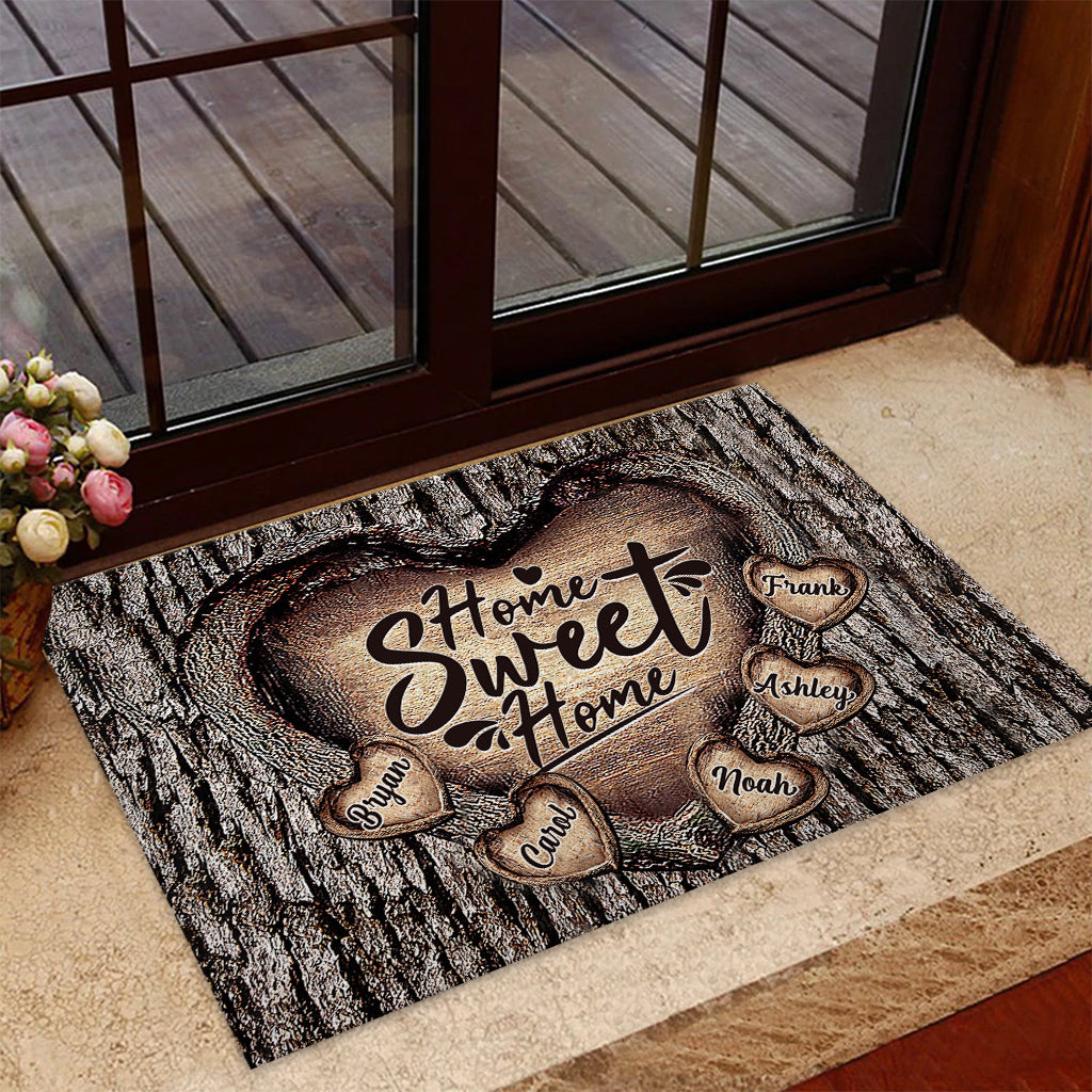 Home Sweet Home - Personalized Family Doormat