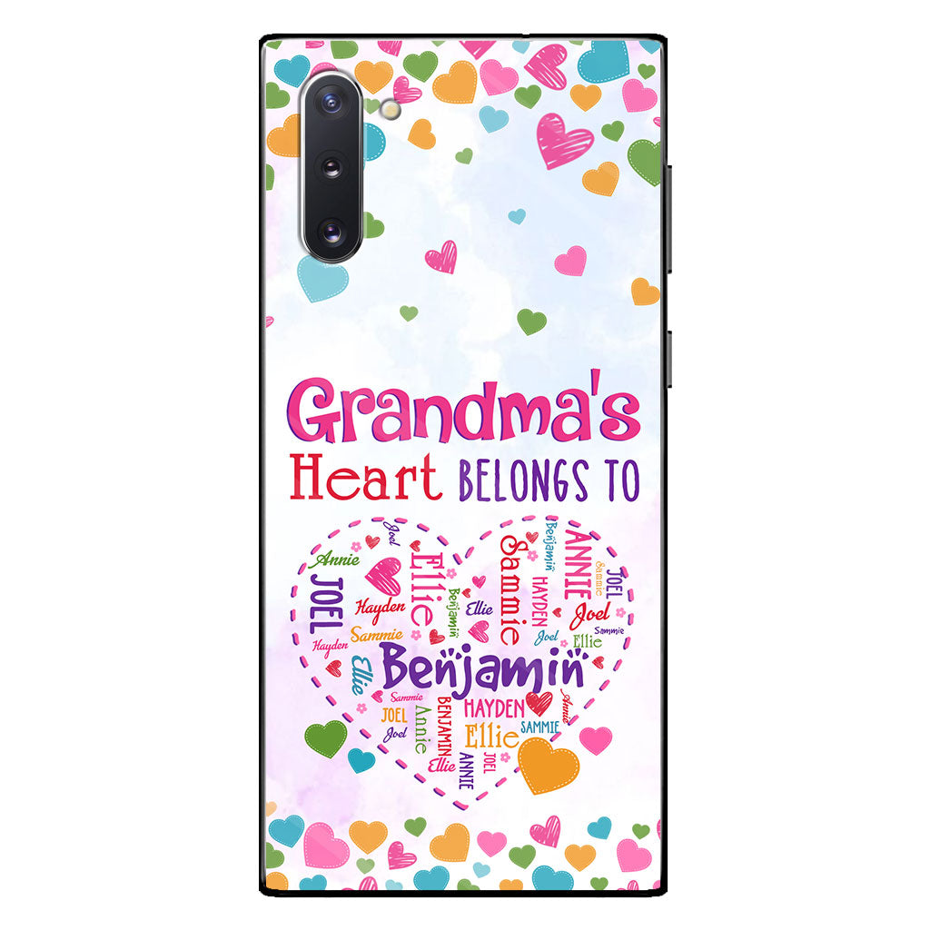 Grandma's Heart - Personalized Grandma Phone Case