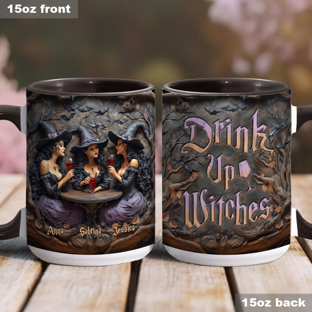 Drink Up Witches - Personalized Bestie Accent Mug