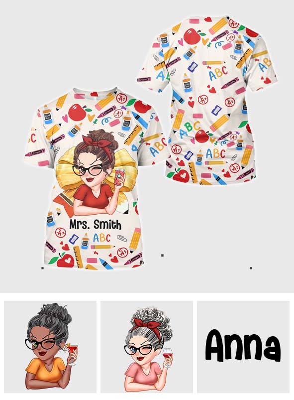 Teacher Life - Personalized Teacher All Over Shirt