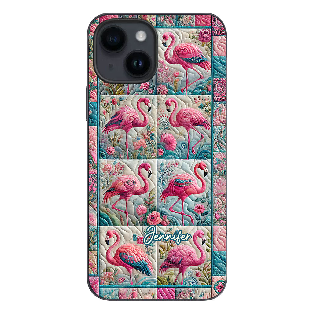 Vintage Flamingo - Personalized Flamingo Phone Case