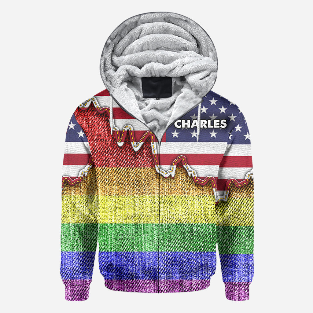 I am brave I am bruised True Colors - Personalized LGBT Support All Over Shirt