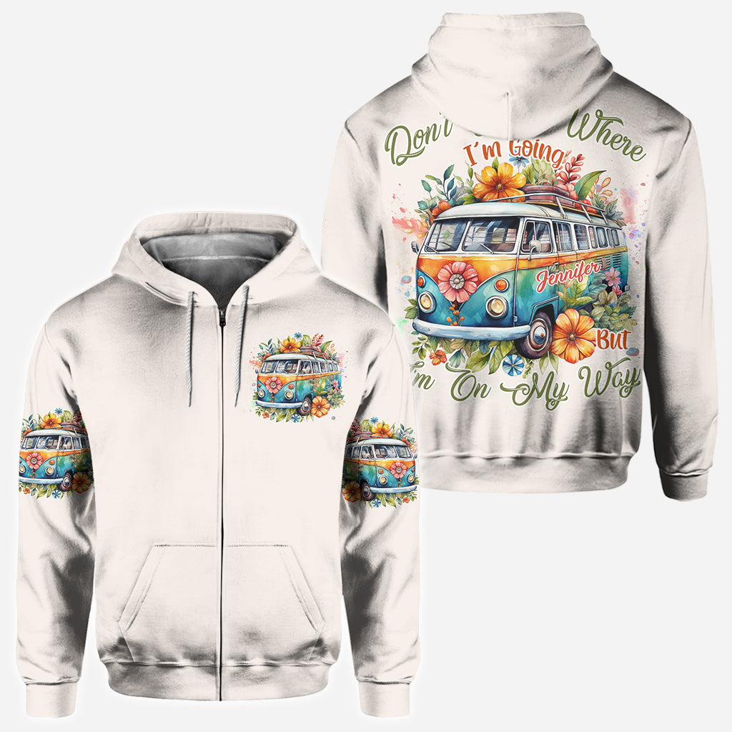 On My Way - Personalized Hippie All Over Shirt