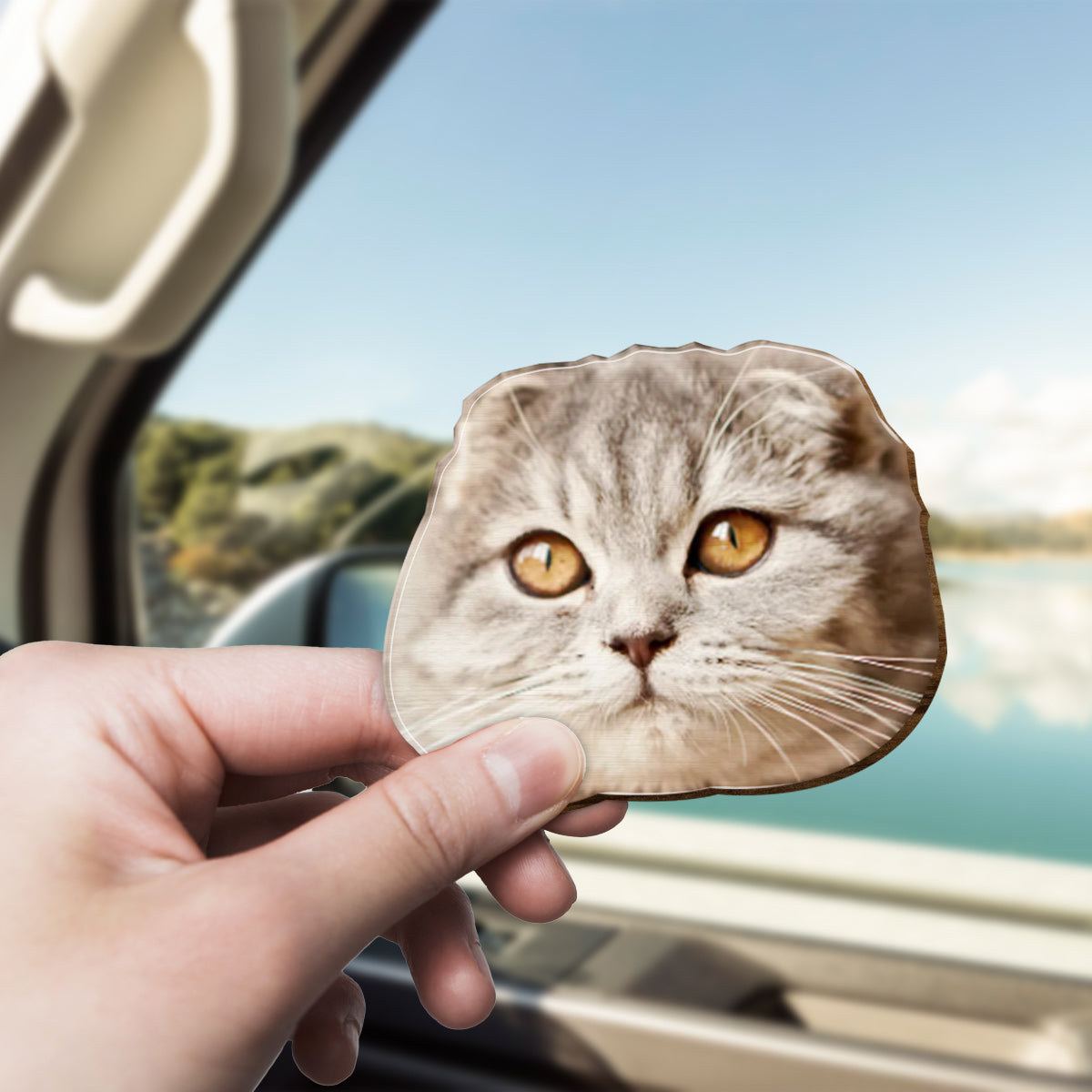 Any Photo - Personalized Shaped Car Visor Clip