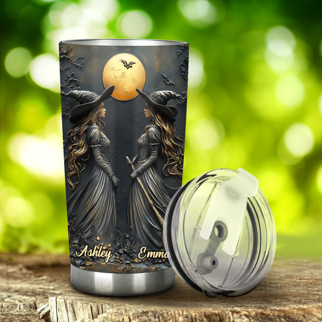 Witches By Nature Bitches By Choice - Personalized Bestie Tumbler