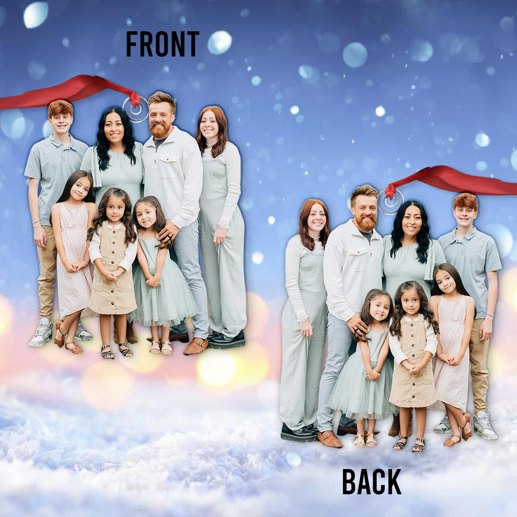 Any Photo Ornament - Personalized Family Custom Shaped Ornament