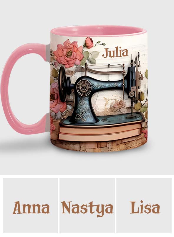 Sewing Machine - Personalized Sewing Accent Mug