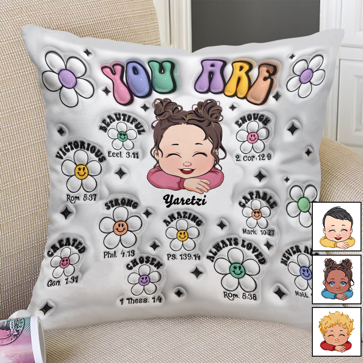 You Are Always Loved - Personalized Kid Throw Pillow