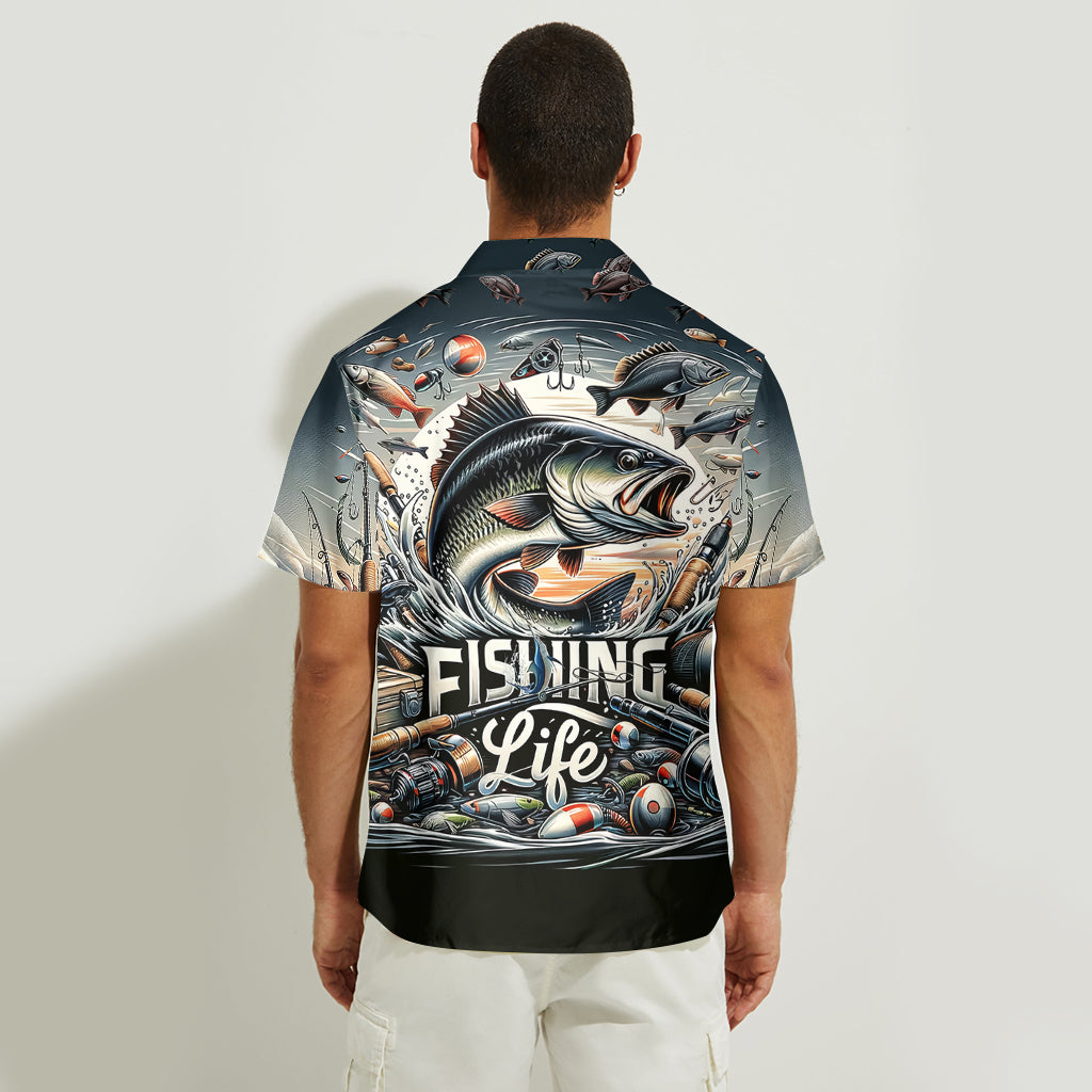Fishing Life - Personalized Fishing Hawaiian Shirt