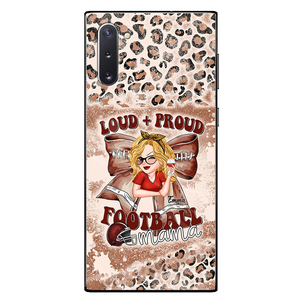 Loud Proud Football Any Title - Personalized Football Clear Phone Case