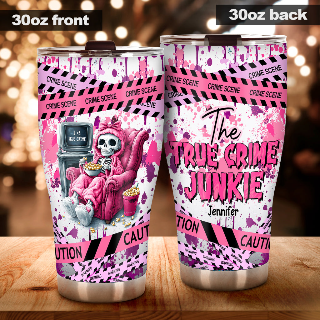 The True Crime Junkie - Personalized Tumbler