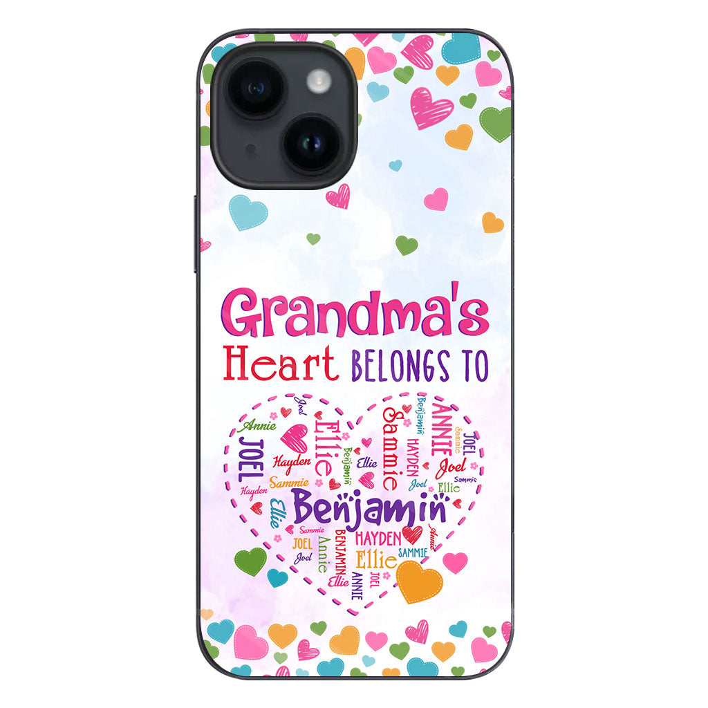Grandma's Heart - Personalized Grandma Phone Case