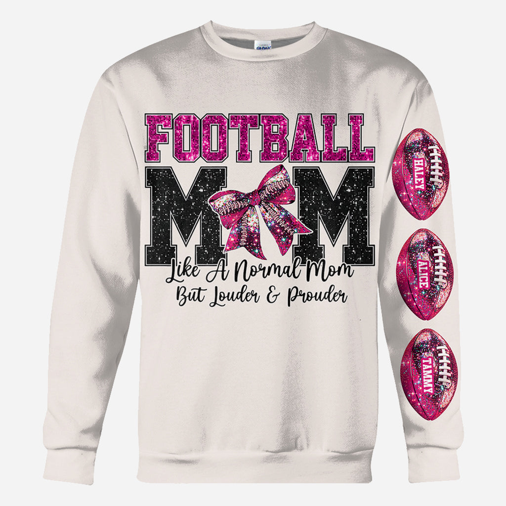 Football Mom - Personalized Football All Over Shirt