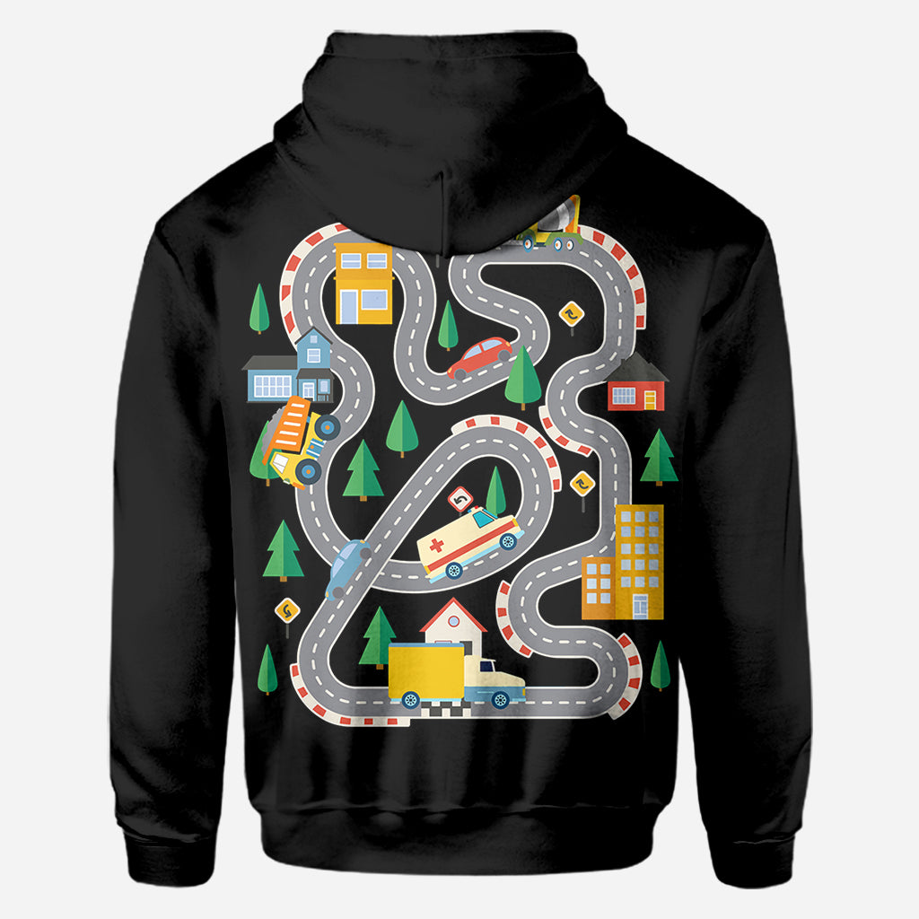 Road On The Back Massage Game T-shirt - Personalized Father All Over Shirt