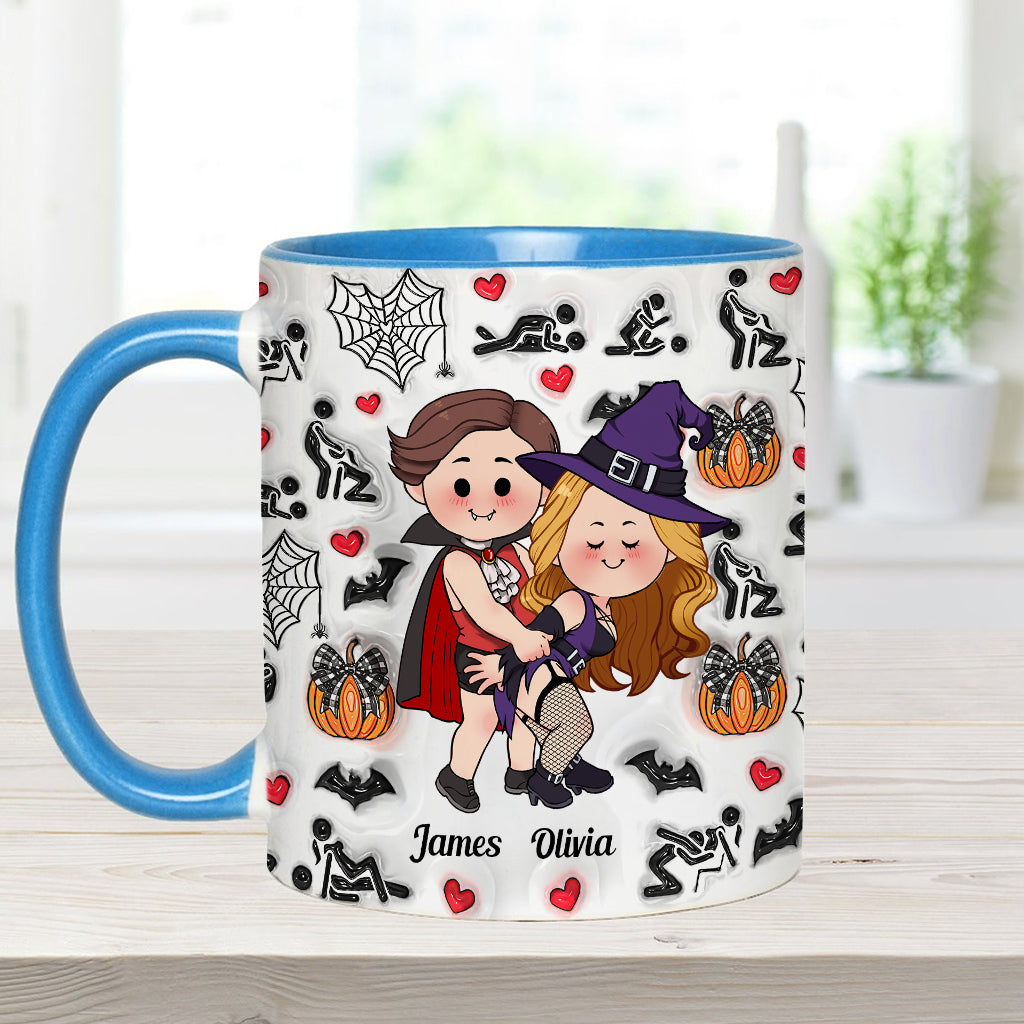 Till Death Do Us Part - Personalized Couple Accent Mug