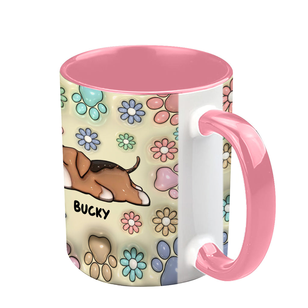 Dog Mom Dog Dad - Personalized Dog Accent Mug