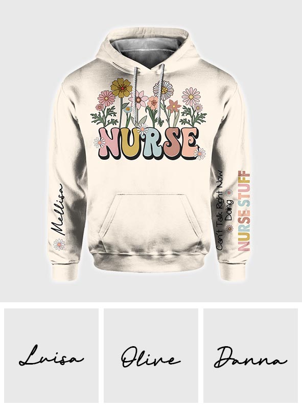 Can’t Talk Right Now Doing Nurse Stuff - Personalized Nurse All Over Shirt