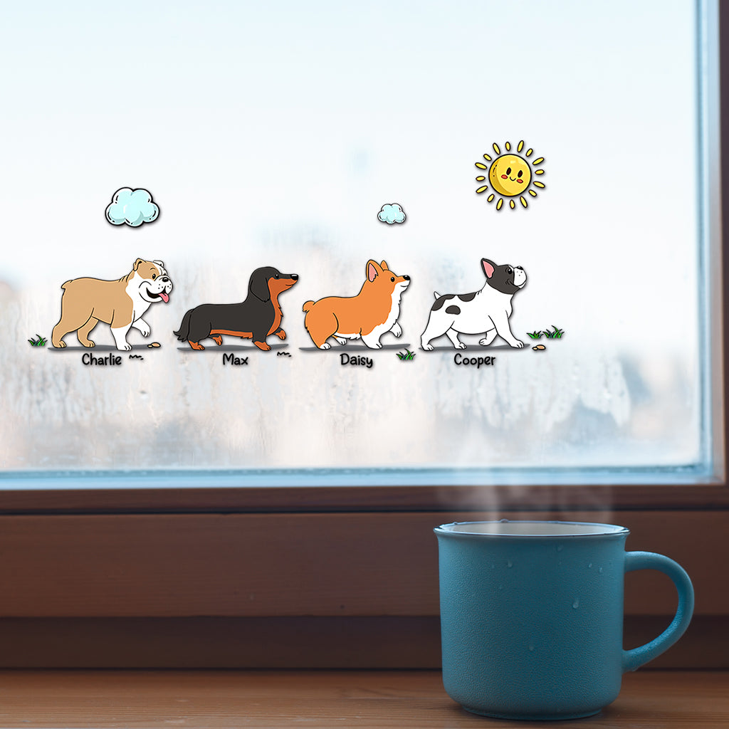 The Walking Dogs - Personalized Dog Decal Full