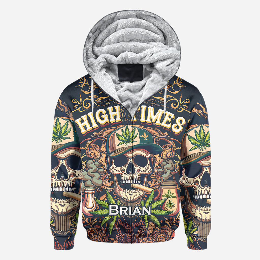 High Times Skull 420 - Personalized Weed All Over Shirt