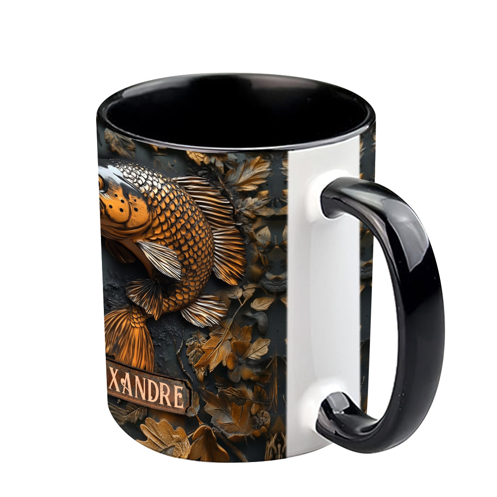 Fishing Lover Gift - Personalized Fishing Accent Mug